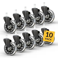 Office Chair Caster Wheels Replacement Rubber Caster, 10PCS Rollerblade Wheels
