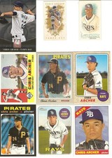 275 CARD CHRIS ARCHER BASEBALL CARD LOT