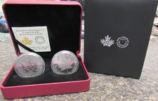 2018 CANADA 2-COIN SET 30th ANNIVERSARY of The SILVER MAPLE LEAF 2- 1oz COINS