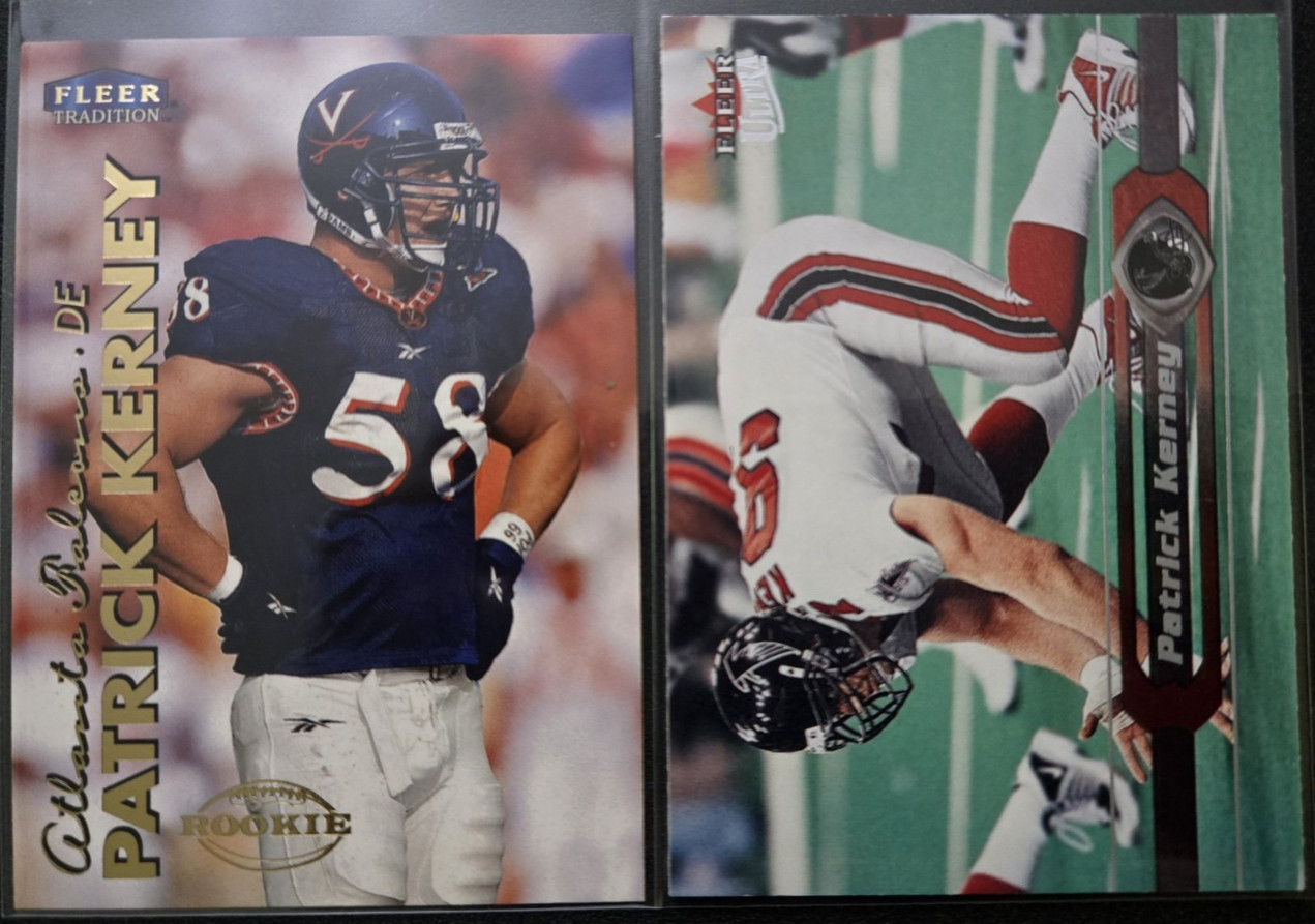 Patrick Kerney 2 Card Lot Rookie RC Ultra Fleer - BEST VALUE!