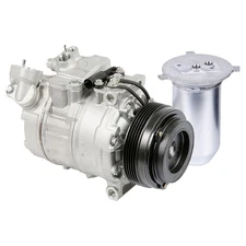 OEM AC Compressor w/ A/C Drier For BMW 540i 1998