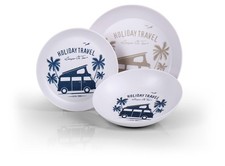 Melamine VW T3 / T25 Set 6 Piece -Holiday Travel -Caravan, Motorhome, Campervan,