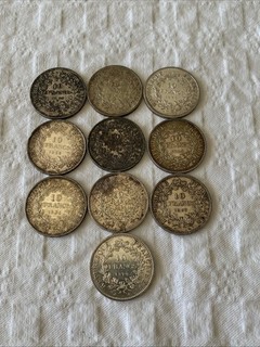 10 Pièces 10 Francs Hercule Argent