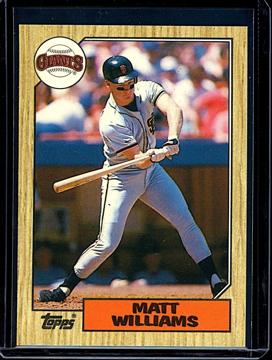 1987 Topps Traded Tiffany #129T Matt Williams Rookie - Near Mint+