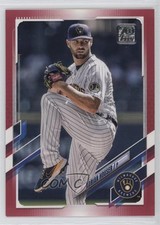 2021 Topps Update Mother's Day Hot Pink 31/50 Adrian Houser #US55 6k2