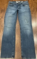 Ariat Jeans Mens SZ 36x38 M4 Low Rise Boot Medium Wash Workwear Distressed