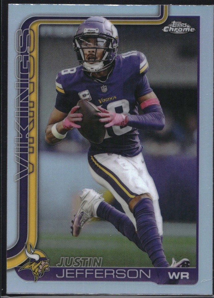 2025 Topps Chrome Justin Jefferson #195 Refractor