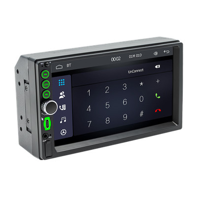7'' Portable Apple Carplay Wireless Wifi/BT Android Auto Touch Screen w/ Remote