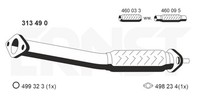 Ernst Abgasrohr 313490 FüR 121 Mazda Fiesta Courier Ford Jasm Jbsm 4 3