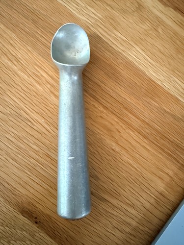 RARE VINTAGE 1937 ROLL DIPPER ZEROLL #24 RED LABEL ICE CREAM SCOOP CAST ALUMINUM