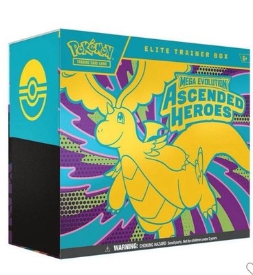 Pokemon TCG: Mega Evolution Ascended Heroes Elite Trainer Box ETB Factory Sealed