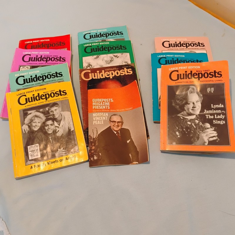 Guideposts Lot Of 10 Magazines 1995/1996/1997