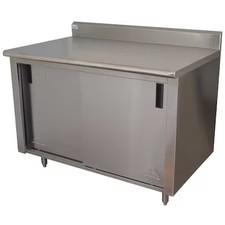 Advance Tabco Ck-Ss-305M Enclosed Base Work Tables, Stainless Steel, 30" W,
