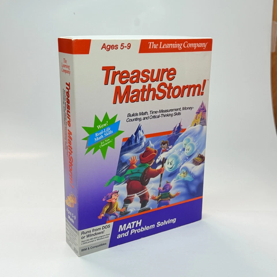 Vintage Learning Company Reader Rabbit 2 & 3 Treasure Mathstorms Outnumbered - Image 4 of 4