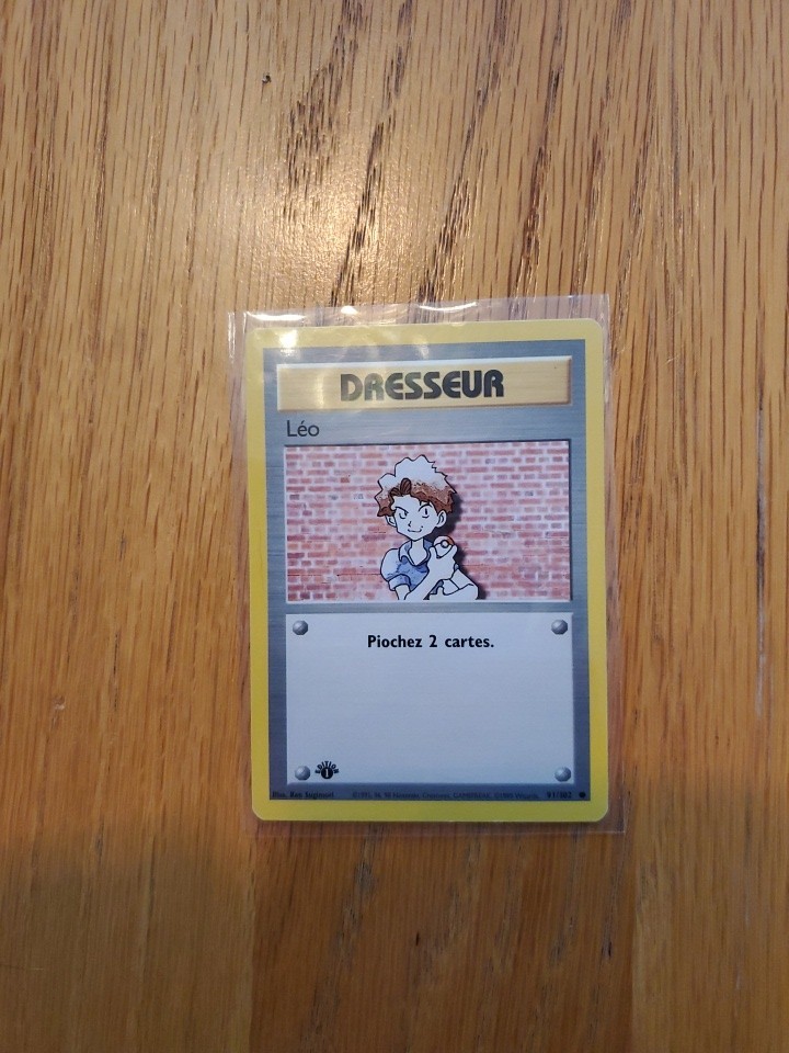 Carte Pokémon Leo 1ere edition 91/102 Set de base  Française