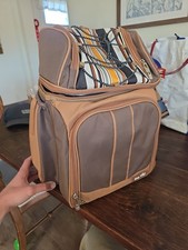 Hap Tim Picnic Basket Backpack for 2 Person with 2 Insulated Cooler Compartment,