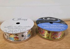 Two Offray Peanuts Ribbon Snoopy 9ft Polyester 7/8 Ribbon New In Package