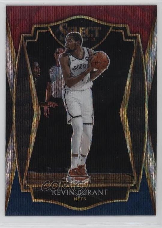 2020-21 Panini Select Premier Level Tri-Color Prizm Kevin Durant #101 9l4