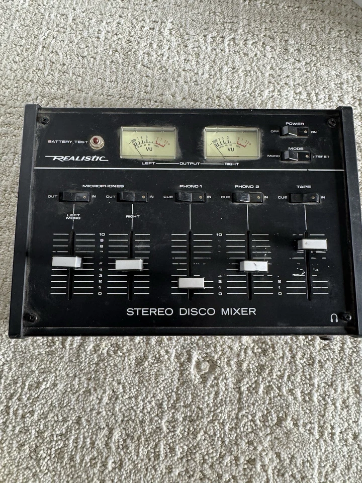 MEZCLADOR ESTÉREO REALISTA 32-1100A PRODUCCIÓN DE RADIO DJ Foto 4 de 4