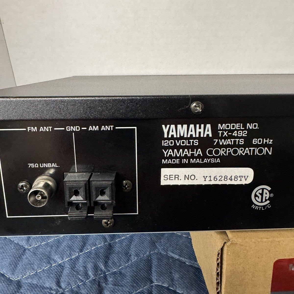 YAMAHA TX-492　美品　高精度デジタルシンセサイザー チューナー Yamaha TX-492 Natural Sound AM/FM Stereo Tuner | eBay