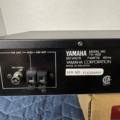 YAMAHA TX-492 STEREO AM/FM TUNER - SERVICED - CLEANED - TESTED