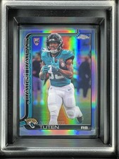 Topps Chrome 2025 Bhayshul Tuten #389 (RC) Refractor Jacksonville Jaguars NFL