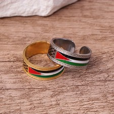 Fashionable And Exquisite Arab National Style Palestinian Scarf Kufiya Open Ring