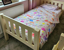 Children’s White Wooden Single Bed