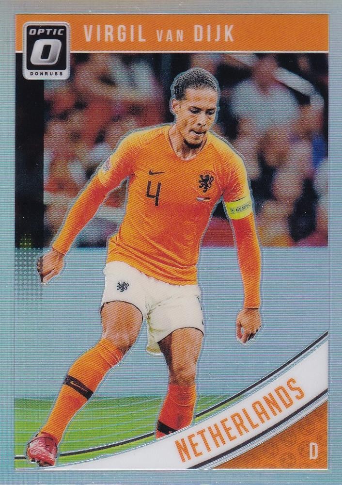 2018-19 Donruss Netherlands Virgil Van Dijk Base Optic Holo Parallel Edition