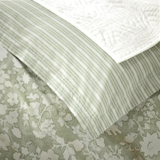 Ralph Lauren Heather Floral Reversible Duvet Cover Set 3 Pc. King Green 385