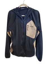 Columbia Swim/Track Warm-up Jacket w/wrap-around Hood Size L