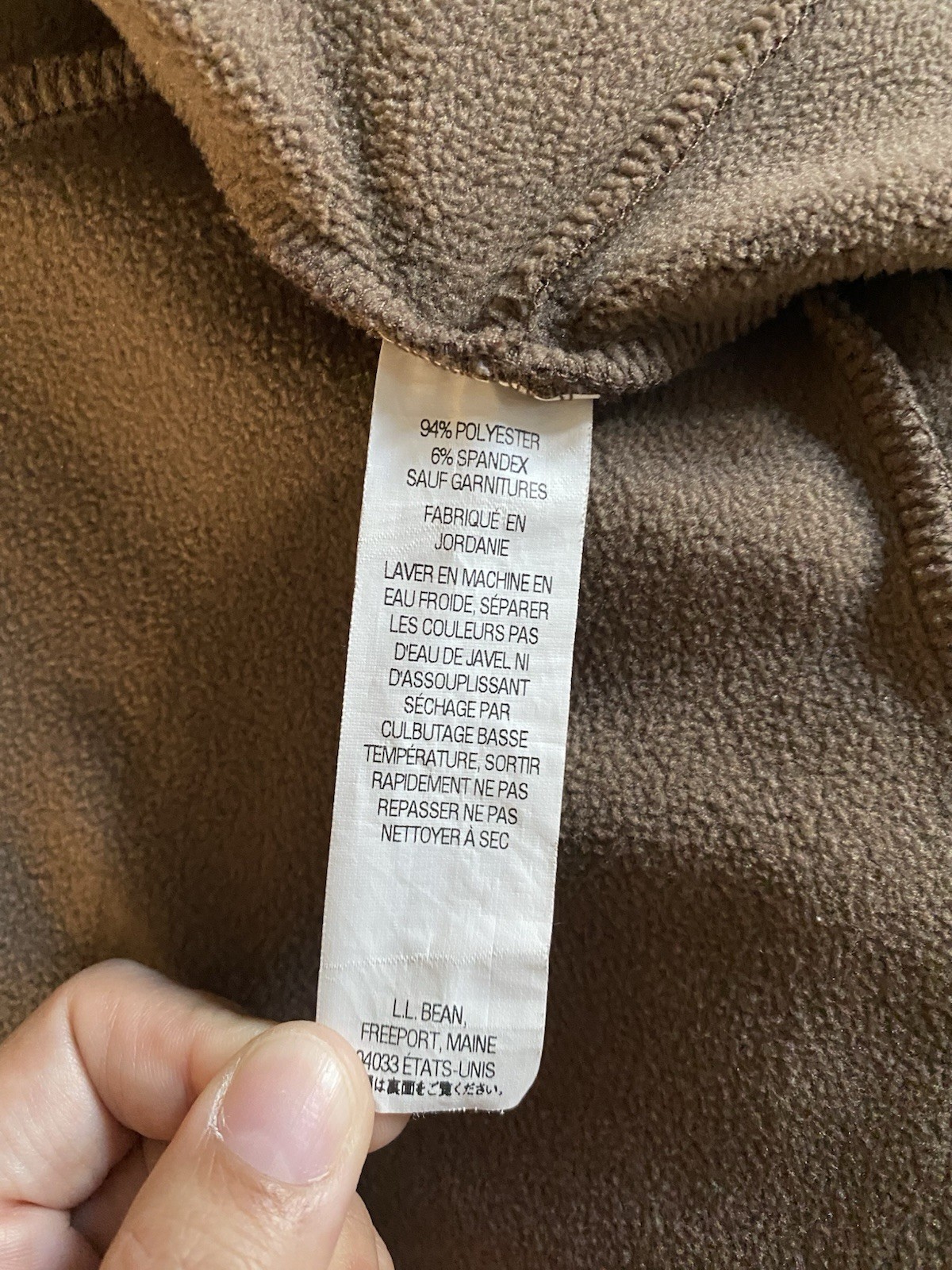 LL Bean Women's  Brown Pattern Polyester Fleece F… - image 13