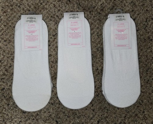 The Children's Place Girls No Show Socks 3 Pack Size XL Shoe 7-8 Lot of 3 White - Picture 2 of 3