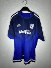 Adidas Cardiff City FC 15/16 Home Jersey M-L Idealzustand