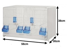 Vogelkäfig Teilbar, Zuchtkäfig Zuchtbox Vogelzuchtkäfig, inkl. Zubehör, NEU!