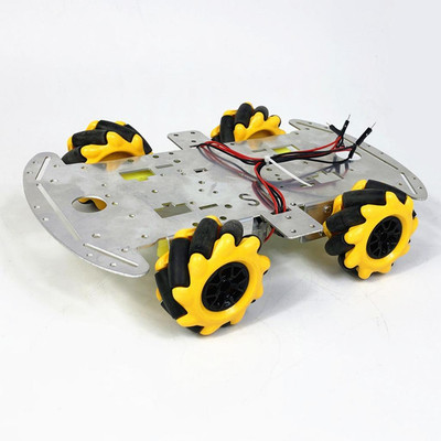 Darling Bayi 4WD Memandu Empat Road Logam Kereta Roboter Pintar Gehäuse Tt Motor DIY