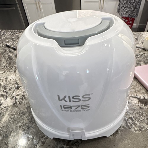 Kiss 1875 Salon Bonnet Dryer Adjustable Settings White Professional Hair Dryer