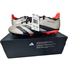 Adidas Predator League FG Soccer Cleats Mens 11 Silver IF6349 New w/Box