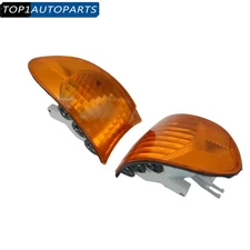 For 1998-2001 BMW 7 Series E38 Sedan Amber Corner Light Lens Turn Signal Cover