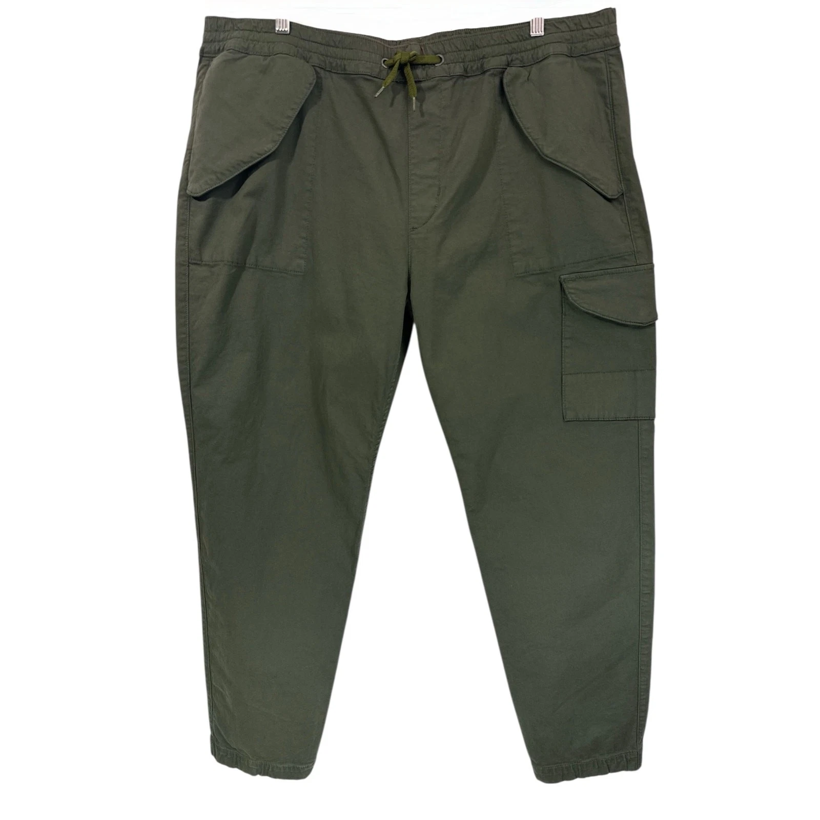 7 For All Mankind Tech Series Cargo Jogger Pants Olive Green XXL NWT Slim Fit