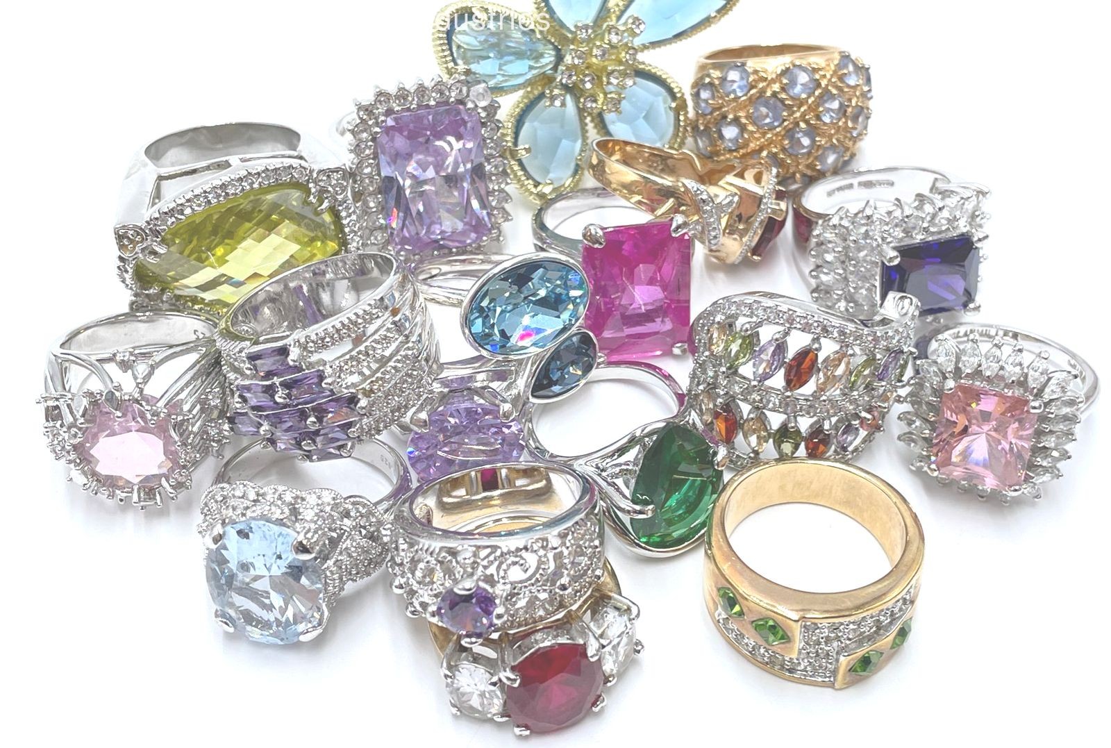 Gold/Silver Tone Mixed Setting Assorted Fashion L… - image 4