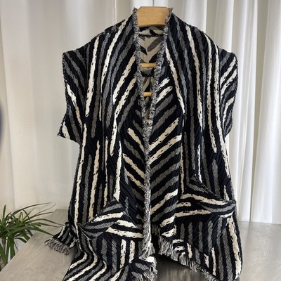 Original japanischer Nuno Textil Kimono Jacke offen lang extrem selten