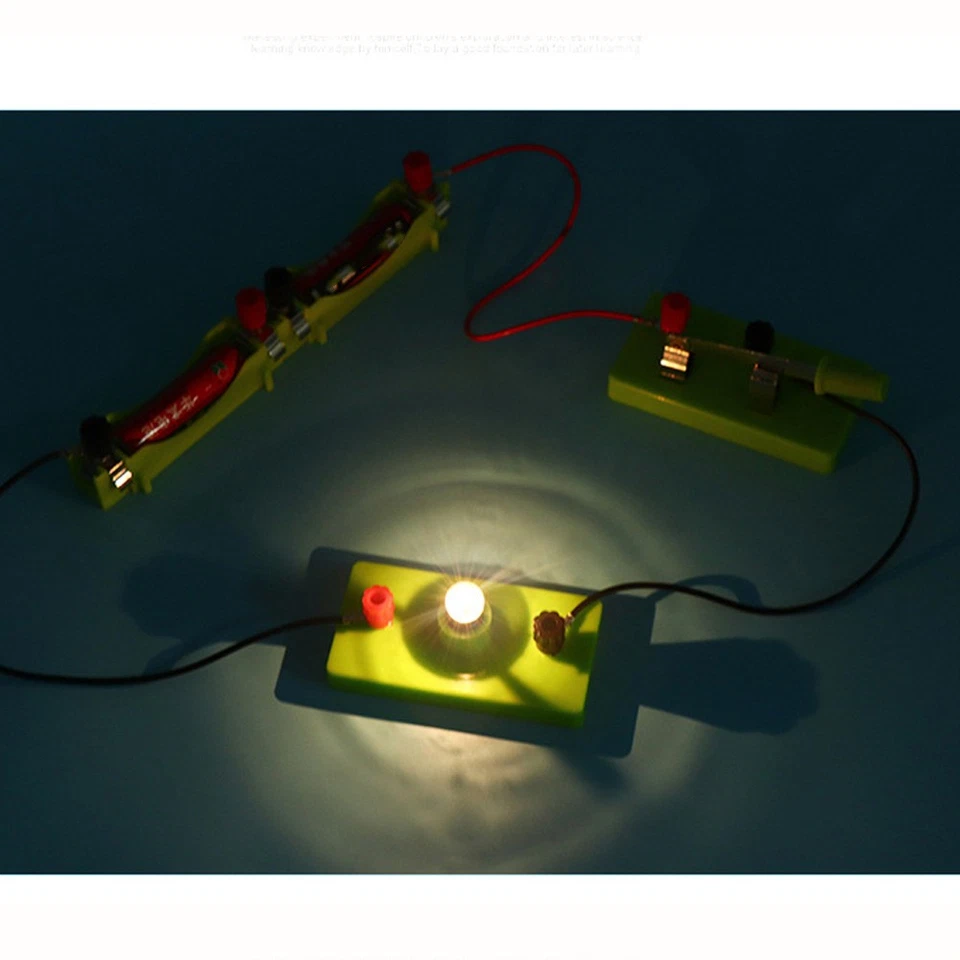 2X(DIY Circuit Electricity Learning Set Fisica Giocattolo Educativo per Bambini ST1034 - Immagine 3 di 4