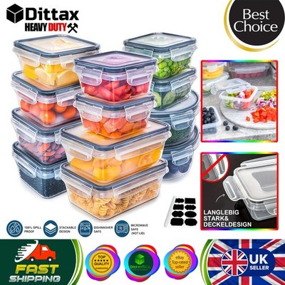 12 Stück Lebensmittel Aufbewahrung Behälter Set Auslaufsicher Kühlschrank Organizer Box BPA Frei Crisper