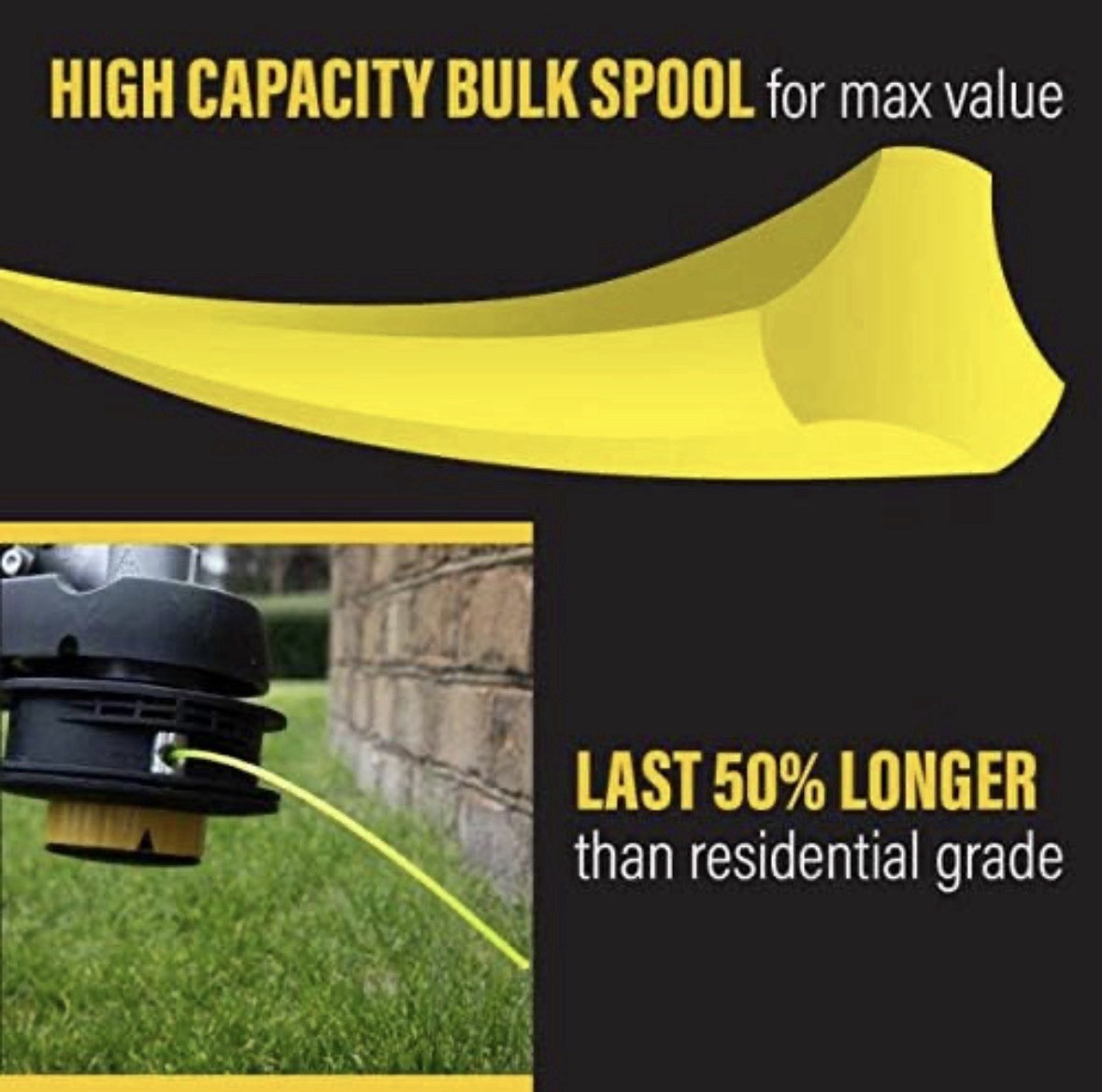 Rino Tuff Heavy Duty Trimmer Line 095in 830ft Professional Grade Lawn Tool