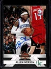 2010-11 Panini Threads Allen Iverson Auto Autograph Buy Back//5 #63 76ers