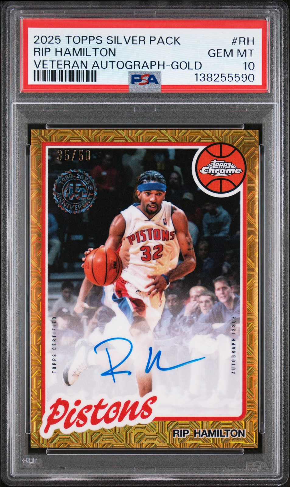 2025 GOLD #RH RIP HAMILTON 35/50 PSA 10