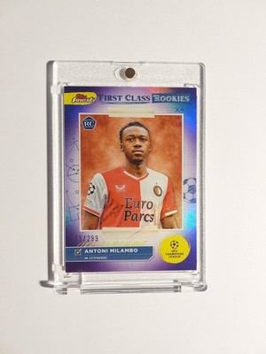 Topps Finest 2024-25 Antoni Milambo Feynoord Rotterdam Parallel 233/299 Rare Hit