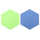 2pcs Hexagon Felt Message Board Photo Display Board Felt Wall Display