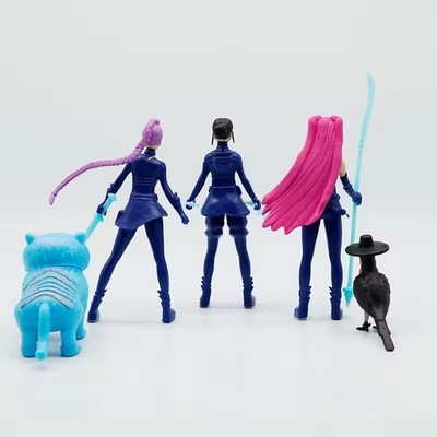 6 Pièces/ensemble Chasseurs De Démons Figurine De Poupée En Vinyle HUNTR/X Rumi Mira Zoey Figurines D'action Anime Décor De Bureau Jouet Filles Cadeau D'anniversaire